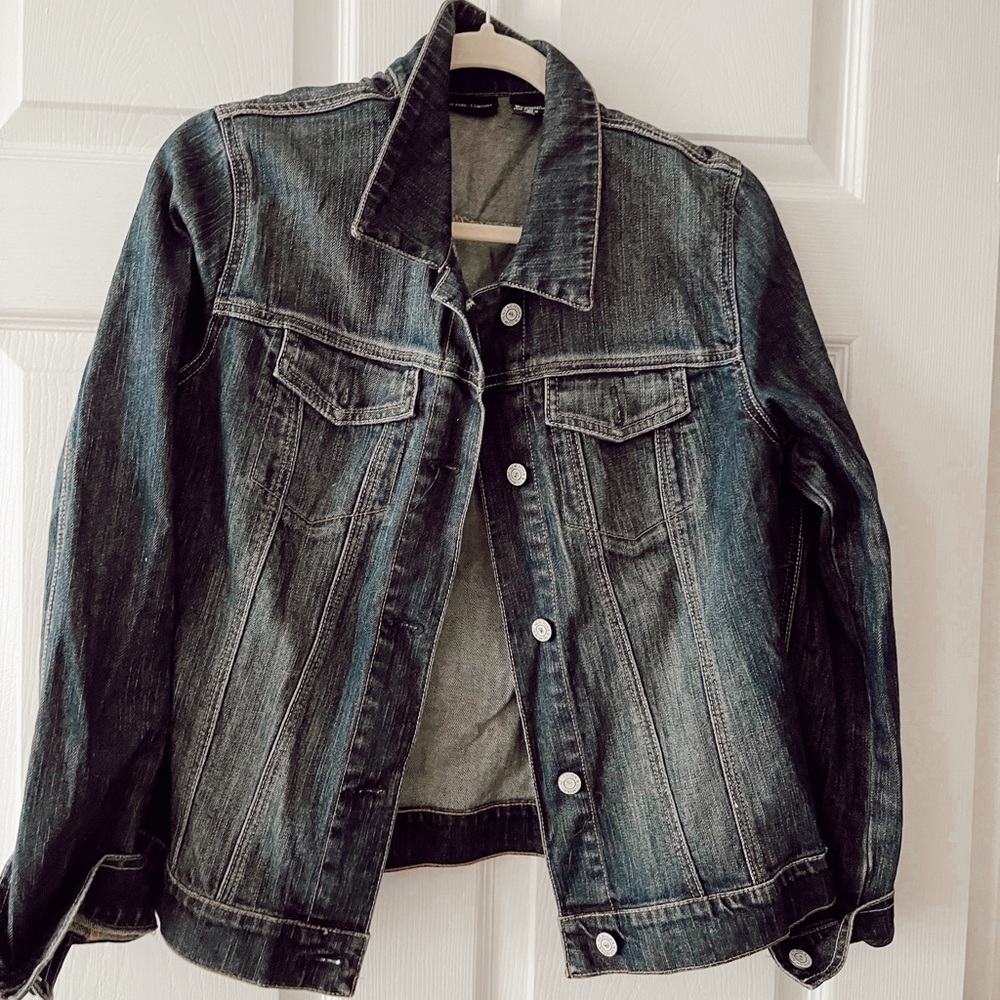 New York & Company | Dark Denim Jean Jacket | Size L